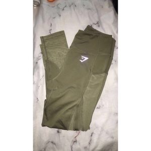 Gym shark sleek sculpture leggings khaki